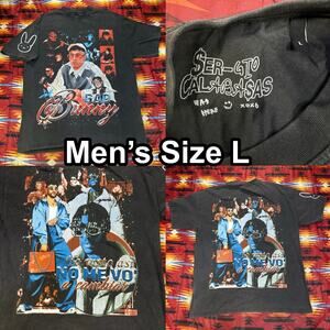 Sergio Calabasas X Bad Bunny Gray T-Shirt Mens Size 2XL